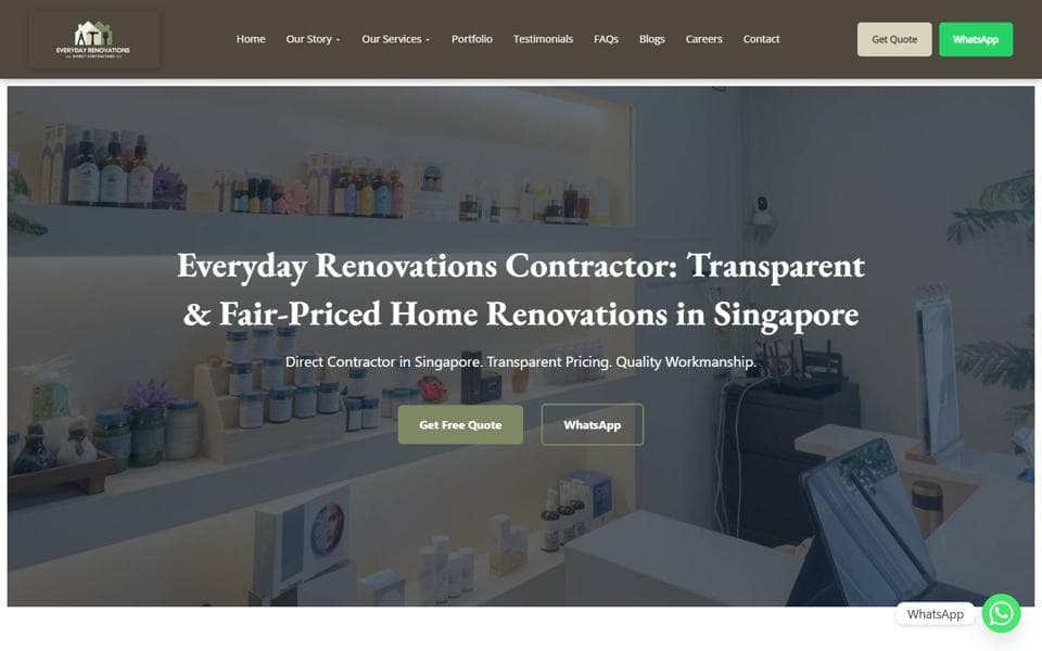 Everyday Renovations website