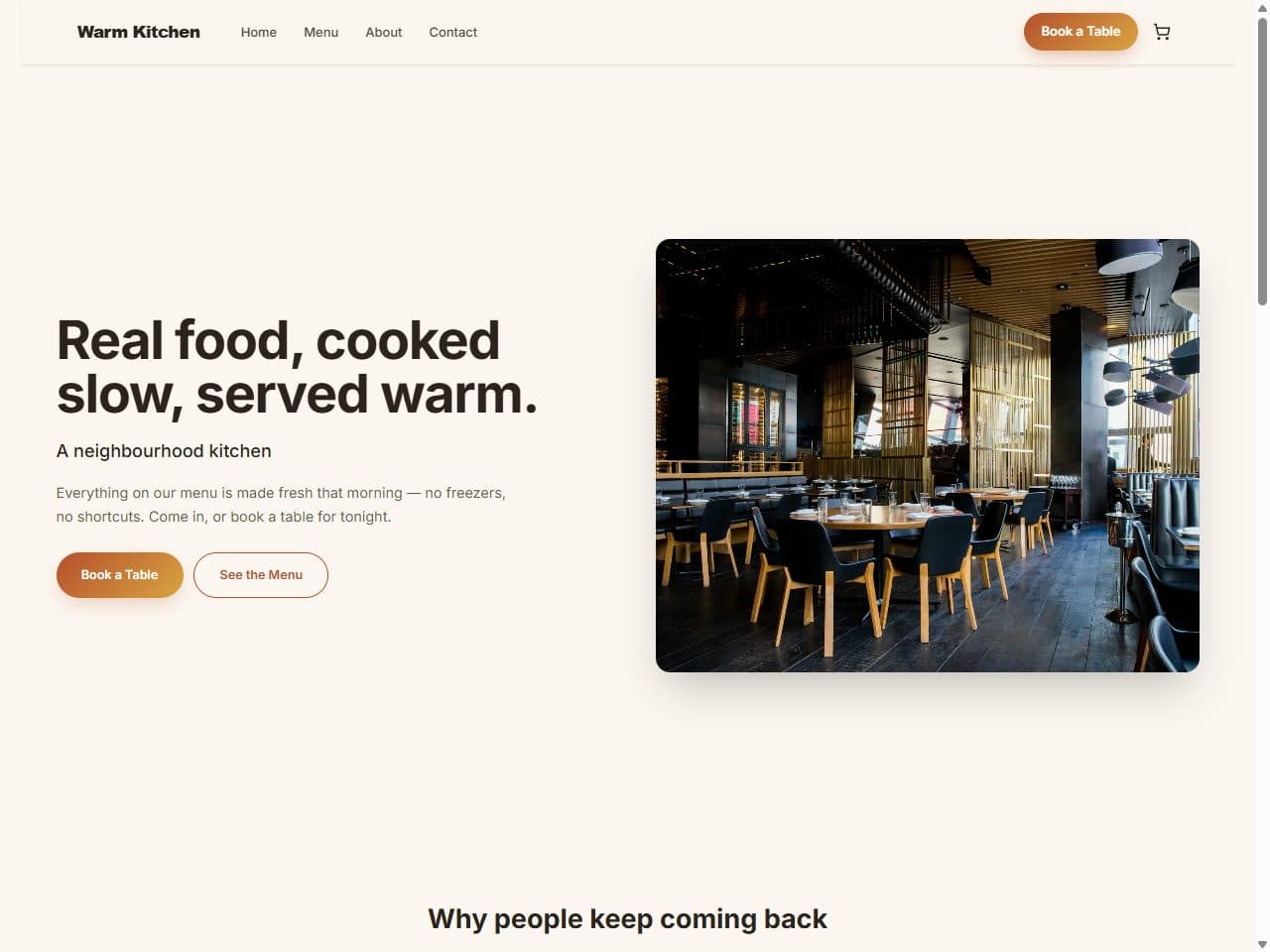Warm Kitchen